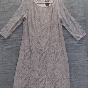 Embellished Light Cream Evening Dress